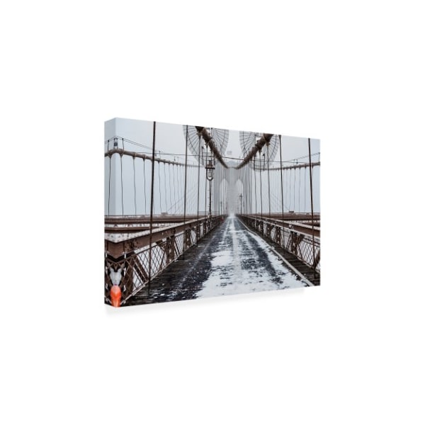 Bruce Getty 'The Brooklyn Bridge' Canvas Art,30x47